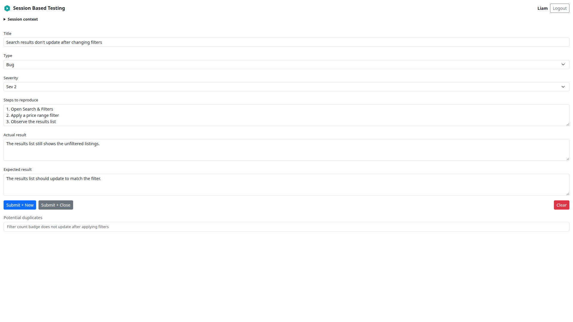 Browser extension finding form