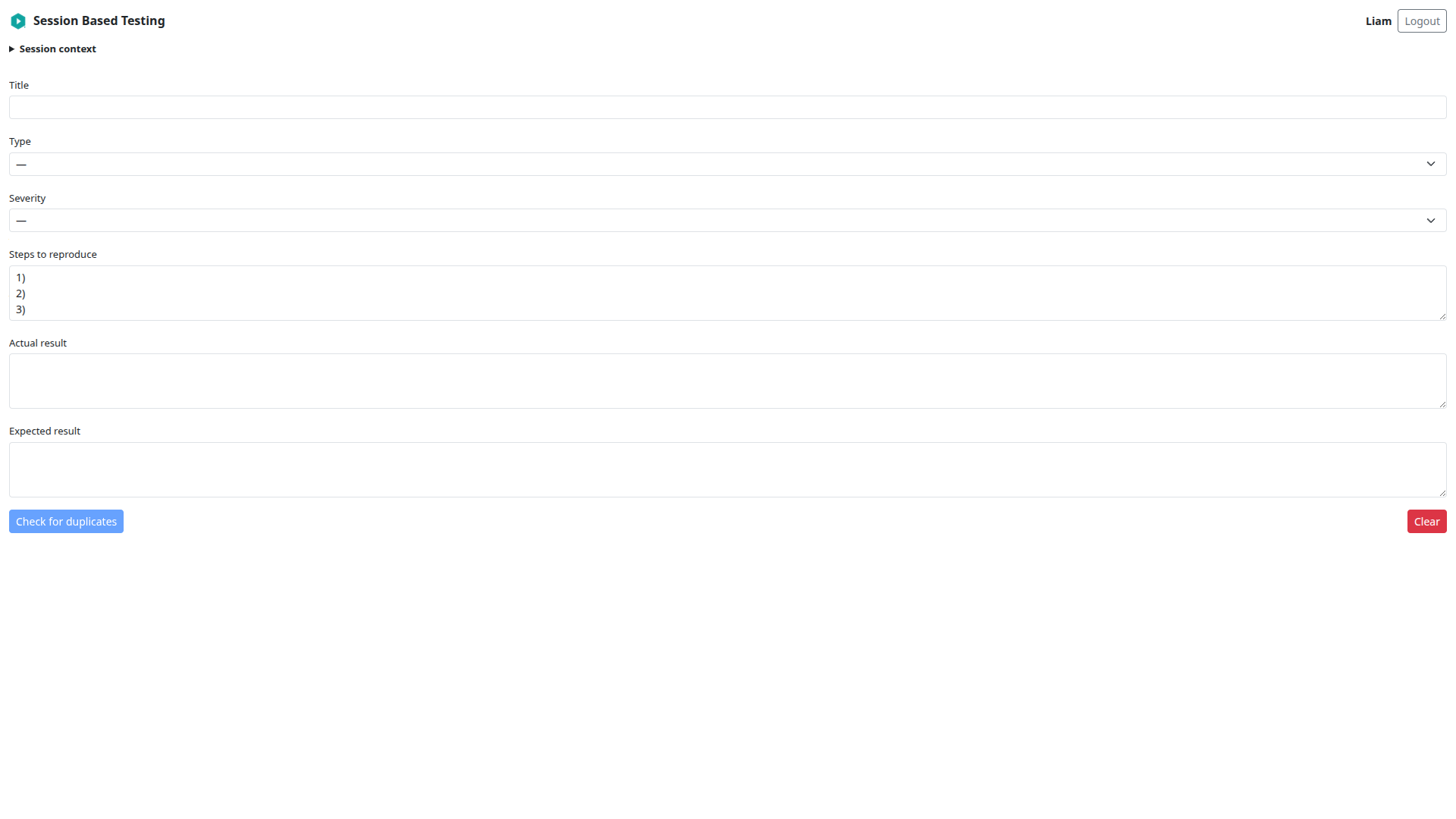 Session selection in browser extension